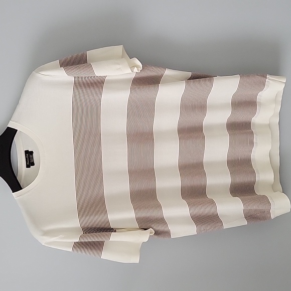 Massimo Dutti Short Sleeve Knit Sweater - Picture 2 of 7